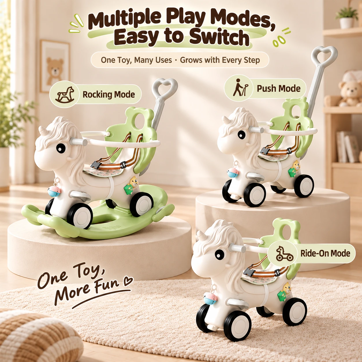 Unicorn Rocking Toy - product detail 1