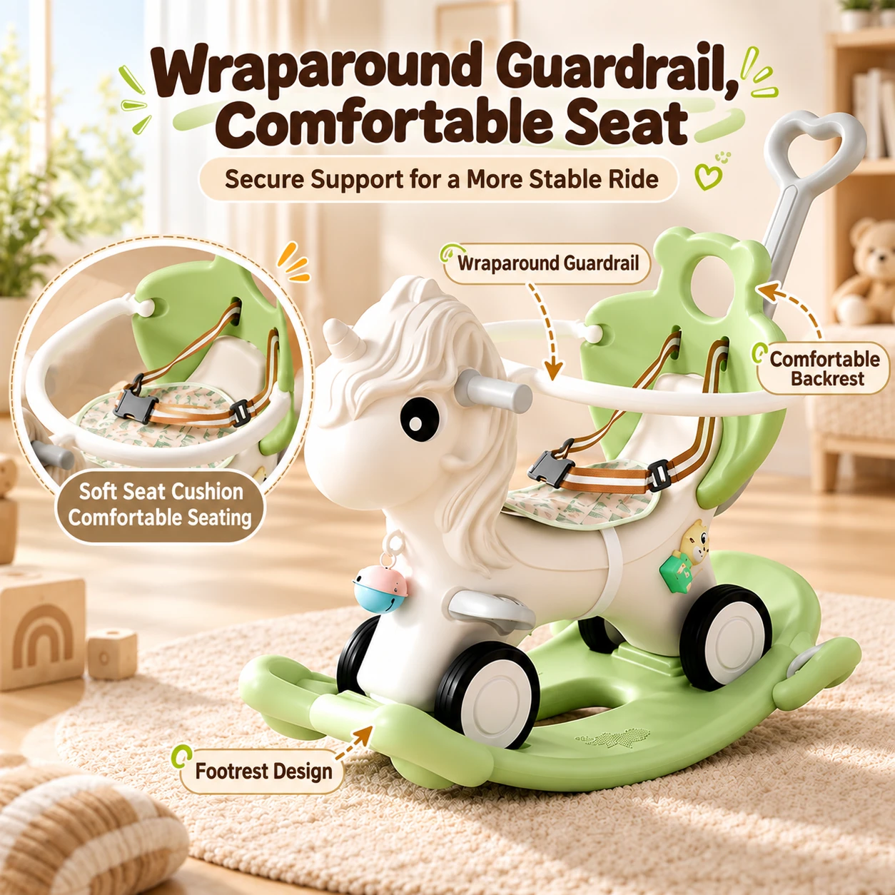 Unicorn Rocking Toy - product detail 3
